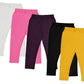 IndiWeaves Girls Cotton 3/4th Leggings/Capri (Pack of 5)(718001314152122IWBP534_Multicolor_1416 Years)
