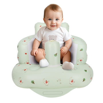AirSwim Inflatable Baby Seat, Inflatable Baby Chair for Babies 3 Months and Up, Summer Blow Up Chair with Built in Air Pump, Inf