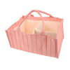 Abaodam Portable Diaper Organizer with Generous Capacity Stylish Nursery for Essentials Multifunctional Storage Basket for Diap
