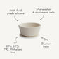 Mushie Silicone Suction Bowl | Bpa-Free Non-Slip Design (Natural)