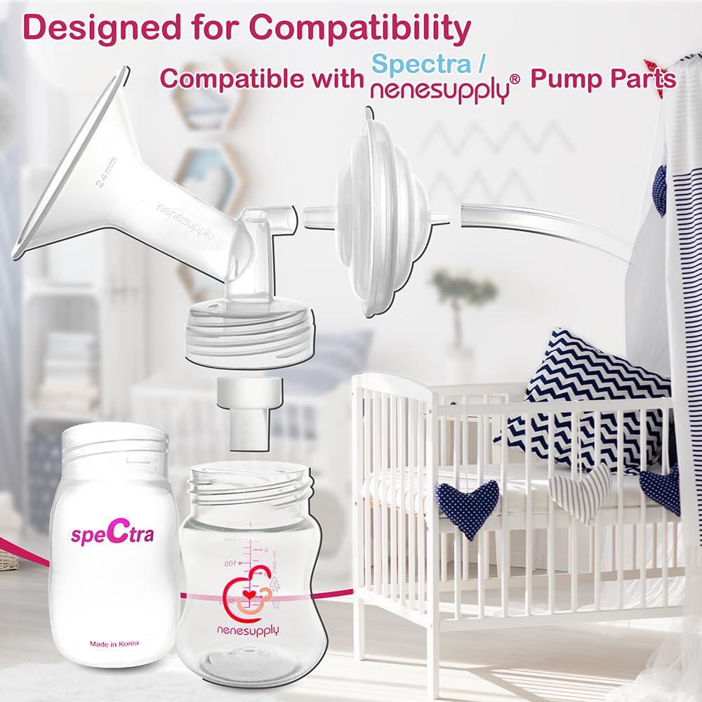 Nenesupply 17Mm Flanges Compatible With Spectra S1 S2 Breastpump Replacement To Spectra Pump Parts Duckbillb Valves And Spectra