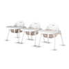 Foundations Secure Sitter Feeding Chairs Multipack, No-Tip Feet, 3-Point Adjustable Harness, Removable Tray, Easy to Clean, Stac