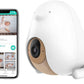 CuboAi Plus Smart Baby Monitor: Sleep Safety Alerts for Covered Face, Danger Zone & Sleep Analytics - 1080p HD Night Vision Came