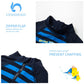 Upandfast Toddler 3/4 Sleeve Rashguard Baby Beach One-Piece Swimsuit (Navy, 24-36 Months)