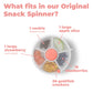 Gobe Kids Snack Spinner - Reusable Snack Container With 5 Compartment Dispenser And Lid | Bpa And Pvc Free | Dishwasher Safe | N