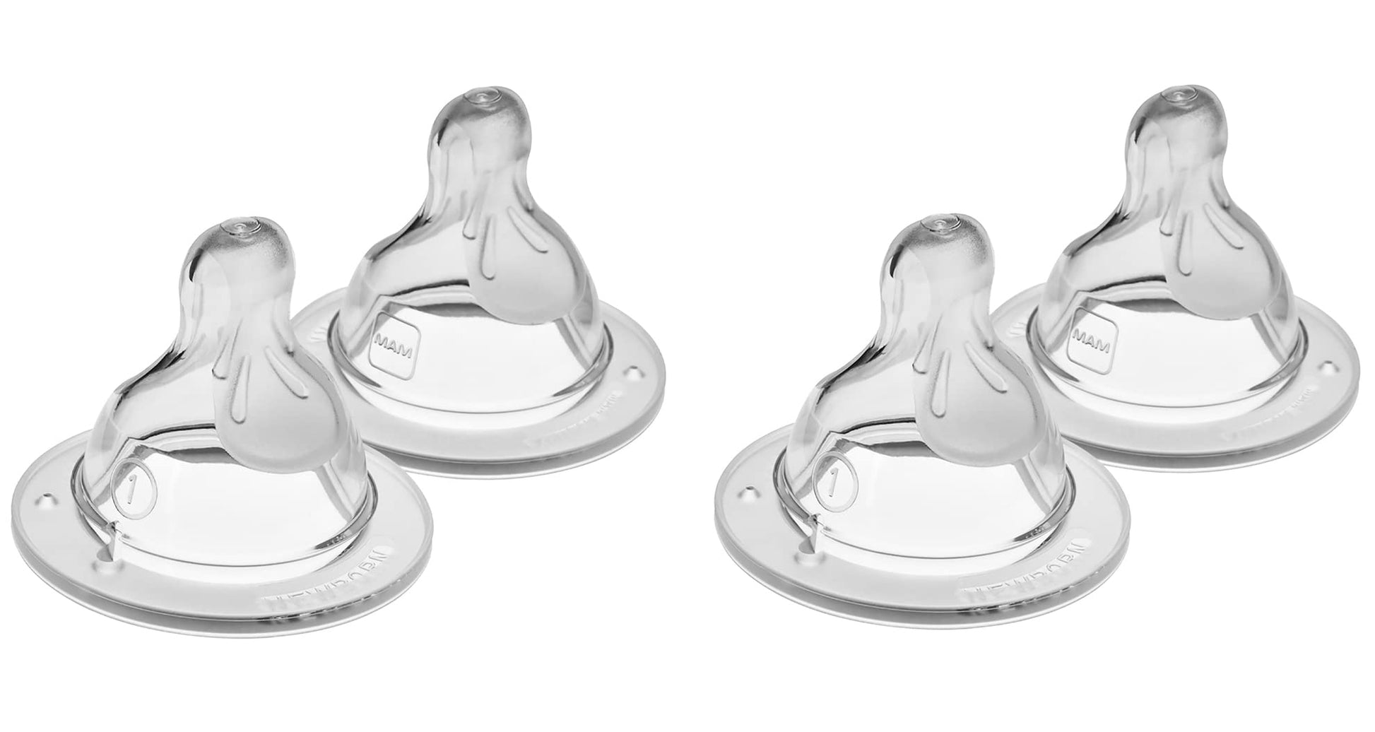 Mam Bottle Nipples Slow Flow Nipple Level 1, For Newborns And Older, Skinsoft Silicone Nipples For Baby Bottles, Fits All Mam Bo