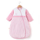 OuYun Baby Organic Sleeping Bag Detachable Sleeve Wearable Blanket,Pink,Double Layer for 68-77?