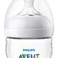Philips Avent Natural Baby Bottles, With First Flow Nipple, 2Oz/60Ml, 2 Pack, Scf019/25