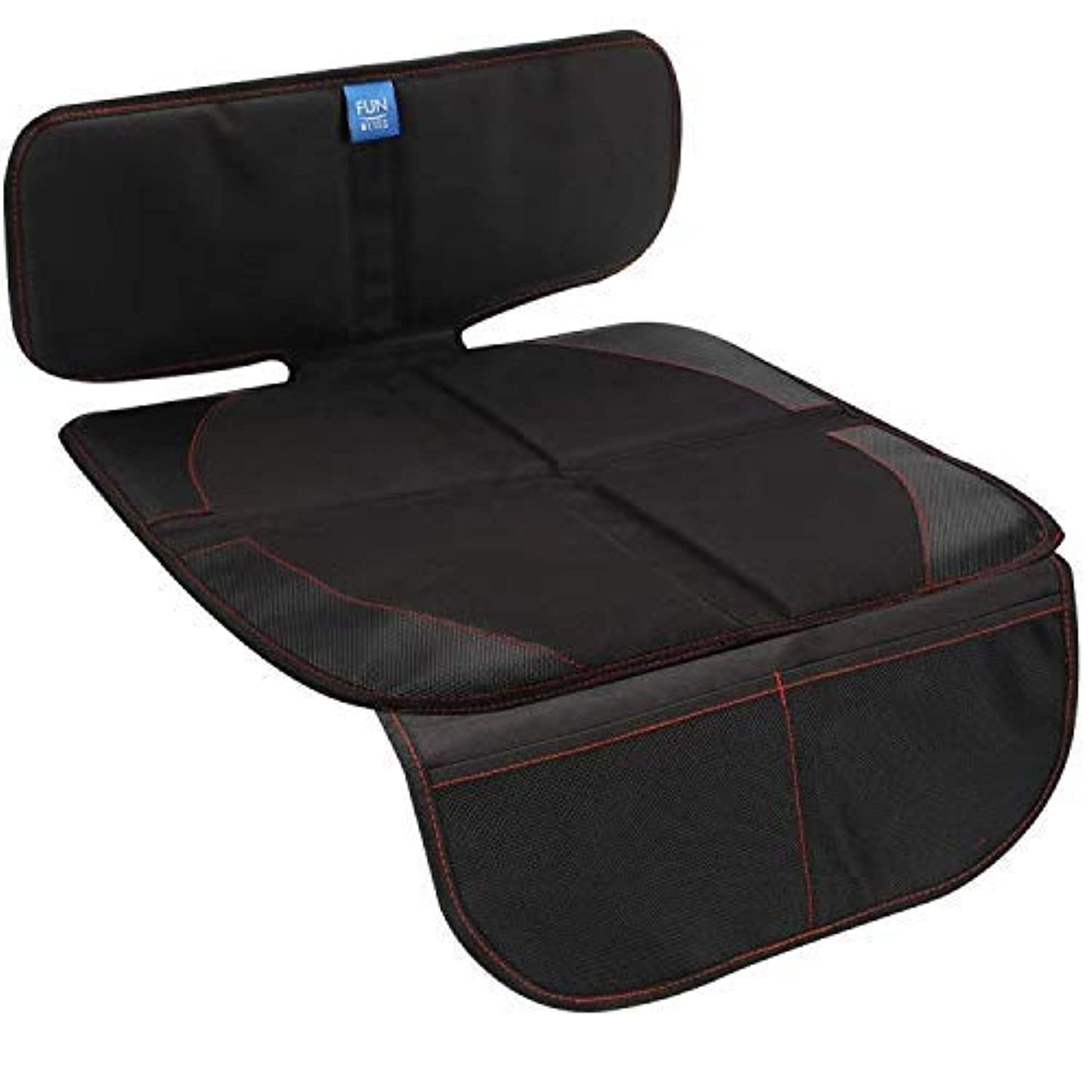 Funbliss Car Seat Protector For Child Car Seat - Auto Seat Cover Mat For Under Carseat With Thickest Padding To Protect Leather