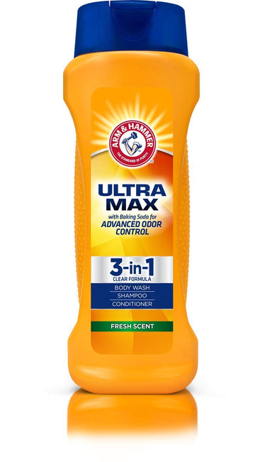 Arm & Hammer Ultra Max 3-in-1 Shampoo Conditioner Body Wash (Fresh Scent) 12 oz