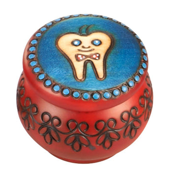Hlpiamok Aeiniweraabbcc Spprandom Tooth Fairy Box Polish Handmade Wooden Round Boy'S Tooth And Curl Box First Tooth Keepsake Box