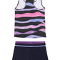 Proallo Girls Bathing Suits Two Piece Vest Style Swimsuit With Boyshort Tankini Swimwear Zebra