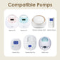 2X 10 Mm Maymom Two-Piece Wide Neck Pump Parts For Spectra S1/S2 Pumps; Incl Wide Mouth Flanges; Not Original Spectra Flange