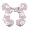 vocheer Baby Travel Pillow(Upgraded), Head and Neck Support Pillow for Pushchair, Car Seat, Stroller, Bouncer, Cotton(Grey Cloud