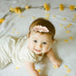 Mligril Baby Headbands Set Flower Hair Bows Accessories-Elastic Hair Band Crown Floral Wraps Birthday Gifts For Girls Newborn In