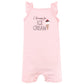 Hudson Baby Baby Cotton Rompers, Banana Split, 0-3 Months