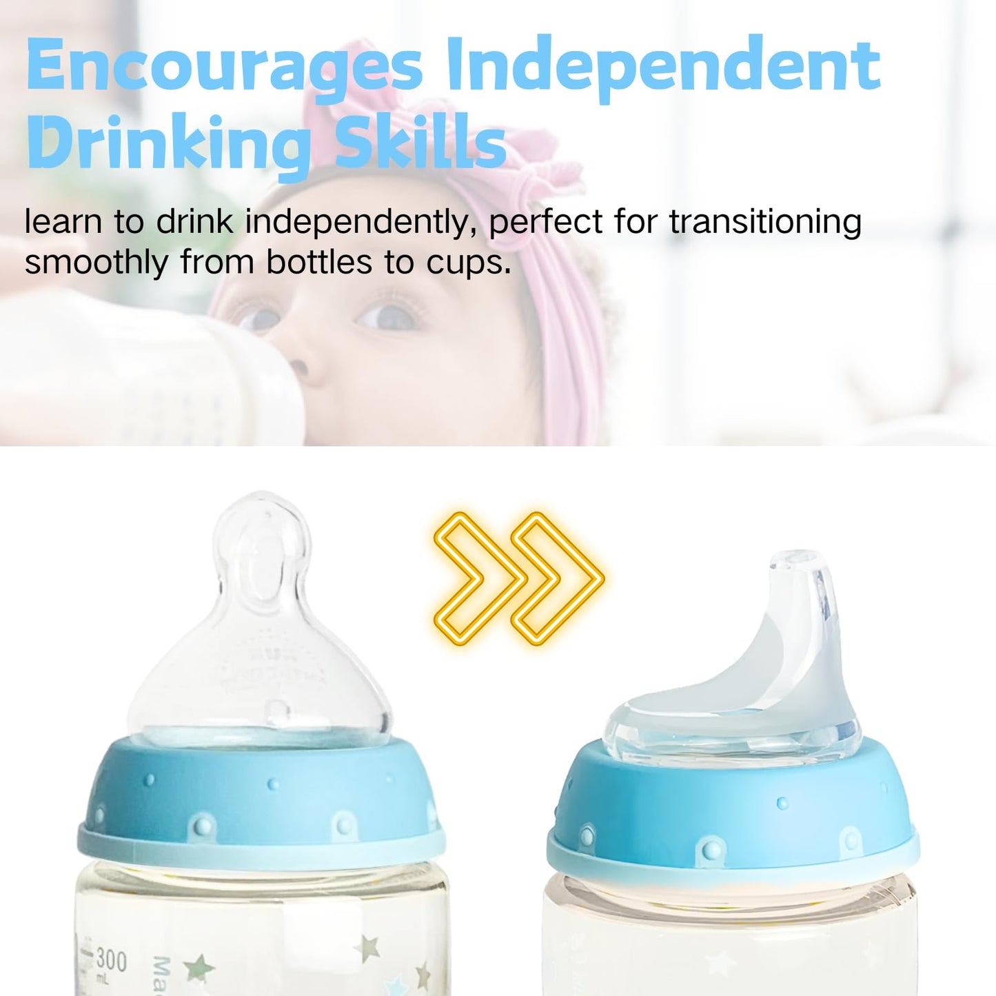 6 Pack Replacement Silicone Spout Compatible With Nuk Active And Learner Cups, Clear Silicone Dishwasher Safe No Spill Bpa Free