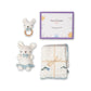 Haus & Kinder Newborn Gift Set Pack Of 3 | Knitted Baby Blanket, Bunny Toy & Baby Teether For Infants 024 Months | Infant Essen