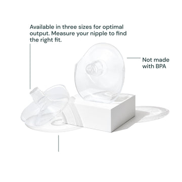 Willow Go Breast Pump Flanges, 2-Count - 27Mm - Breast Shields For Willow Go Wearable Double Electric Breast Pump