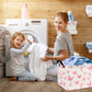 Tibaolover Rectangular Kids Storage Basket Gift Basket Baby Storage Basket Cute Kids Toy Storage Bin Organizer Shelf Book Basket