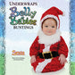 Underwraps Baby Santa Bunting, Red/White, Infant