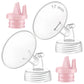 Maymom Pump Part Compatible With Spectra/Ameda Luna Pumps, Syngery Gold; Incl Wide Mouth Flange 17 Mm 2Nd Gen. Pink Valve; Not O