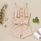 Baby Girl Clothes 18-24 Months Toddler Strap Sleeveless One Piece Halter Romper Casual Summer Jumpsuit, Apricot Suspender Dress