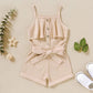 Tepuce 2T Girls Clothes Toddler Baby Strap Sleeveless One Piece Halter Romper Casual Summer Jumpsuit, Apricot Suspender Dress 2-