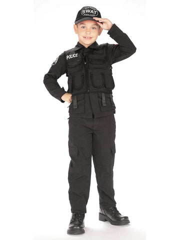 Young Heroes Child'S Swat Police Costume, Medium