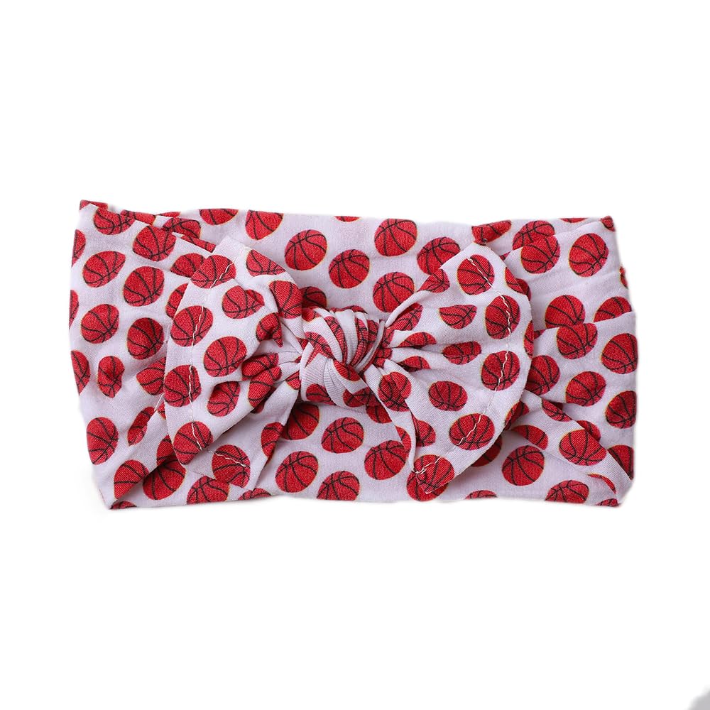 Baby Basketball Headband Turban Babies Basketball Bowknot Baby Basketballs Hair Band Bow BTB12 (A1, Free Size)