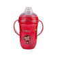 Nuby Comfort Trainer 2 Handle Cup With 360 Weighted Straw And Soft Silicone Spout, 9 Oz, Boy, Colors May Vary