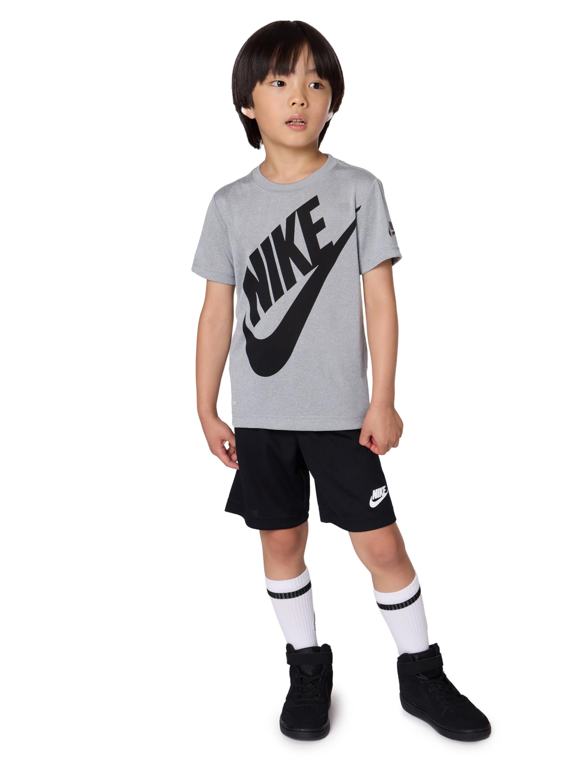 Dri-Fit Sportswear T-Shirt and Mesh Shorts 2-Piece Outfit Set