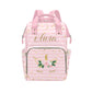 Personalized Baby Diaper Bag Backpack for Women, Custom Name Nursing Mommy Daypack, Diaper Bag for Girls Boys, New Mom Gifts (Un