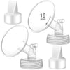 Momstouch 18mm Flange and Duckbill Valve Compatible with Spectra S1 S2 9 Plus Breastpump Replacement to Spectra Pump Parts, Not 
