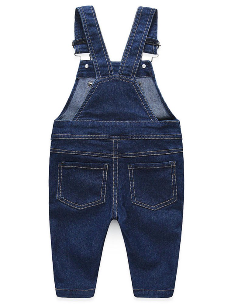 Abolai Cute Baby Boys Clothes Toddler Jumpsuit Rompers Jean Overalls Set With Stripe T-Shirt Black 80