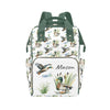 Workvalor Personalized Diaper Backpack for Mom, Custom Wild Ducks Diaper Bag with Name Customized Nappy Bags Travel Shopping Cas