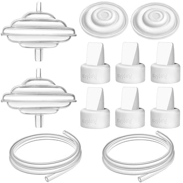 Pumpmom-Us Breast Pump Parts For Spectra, Replace Duckbill Valves Tubes Backflow Protector Membrane For Spectra S1 S2 9 Plus Bre