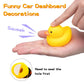wonuu Rubber Duck Car Decorations Cute Yellow Duck Car Dashboard Ornaments with Propeller (Underwater World)