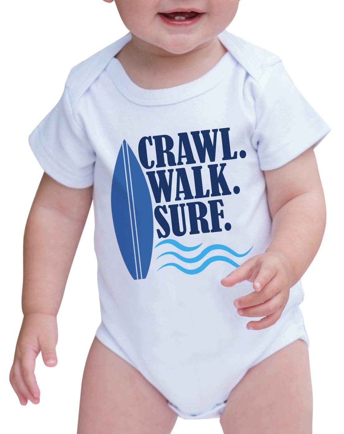 7 Ate 9 Apparel Baby Boy'S Crawl Walk Surf Summer Onepiece 3-6 Months