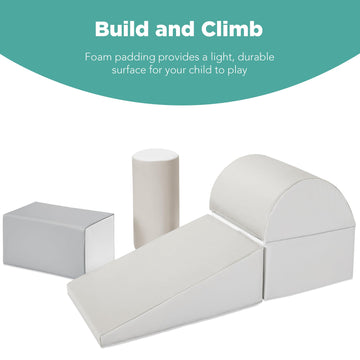 Best Choice Products 5-Piece Kids Climb & Crawl Soft Foam Block Activity Play Structures For Child Development, Color Coordinati