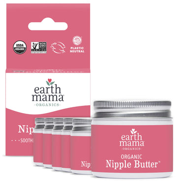 Earth Mama Organic Nipple Butter| Nipple Cream Safe For Breastfeeding | Postpartum Essentials For Nursing | Non Lanolin Nipple C