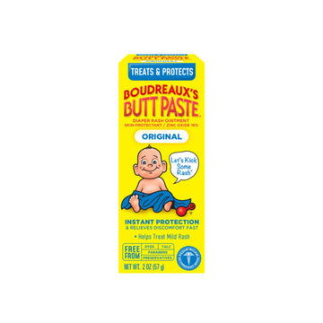 Boudreaux'S Butt Paste Diaper Rash Ointment (Original (2Oz) & Maximum Strength (2Oz)) (1 Of Each) Variety Pack