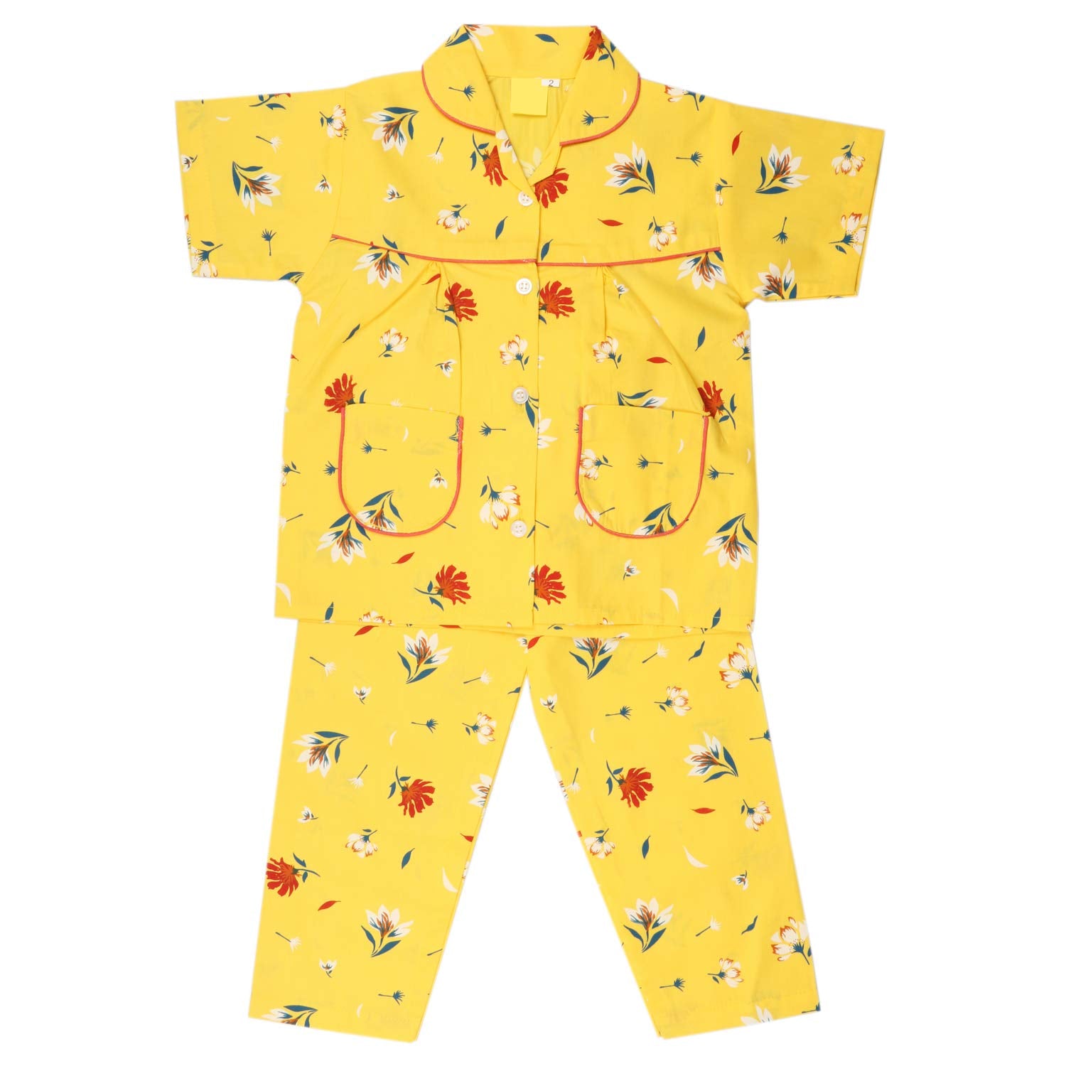 Wish Karo Cotton Sleepware for Boys & Girls(ND13y_Yellow_910yrs)