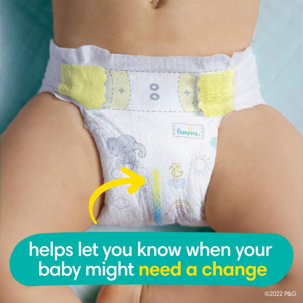 Pampers Baby Diapers - Swaddlers - Size 0, 140 Count, Ultra Absorbent Disposable Newborn Diaper