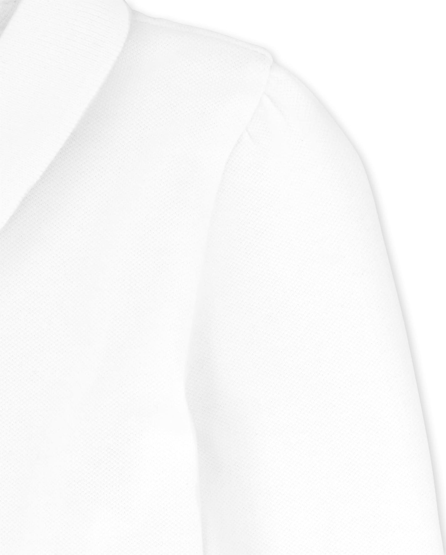 The Children'S Place Baby Girls And Toddler Girls Long Sleeve Ruffle Pique Polo, White, 2T