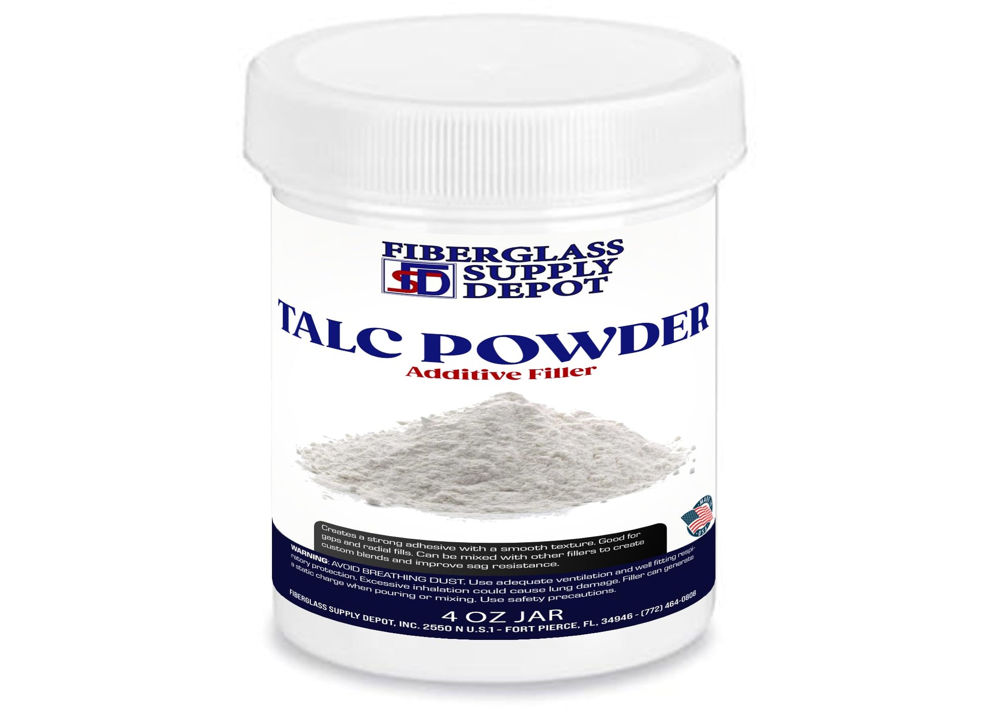 Fas Talc Powder - 4 Oz Jar