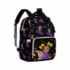 Artsadd Personalized Diaper Bags Baby Backpack With Name, Wings Stars Hearts Travel Back Pack Customized Large Capacity Mommy Na