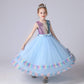 Myrisam Unicorn Costume Sequins Princess Birthday Pageant Party Halloween Carnival Long Maxi Tulle Fancy Dress Up Outfits Blue 6