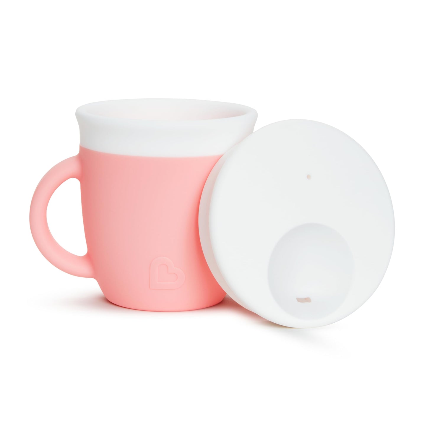 Munchkin Cest Silicone! Training Sippy Cup With Lid For Babies And Toddlers, 6 Oz, Coral
