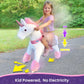 PonyCycle Official Classic U Series Ride on Horse Toy Plush Walking Animal Pink Unicorn Size 4 for Age 4-8 Ux402